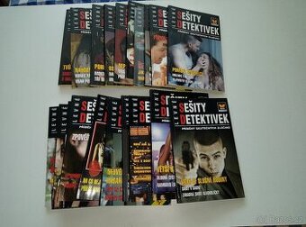 Krimi příběhy - Levné sešity detektivek - 20 ks