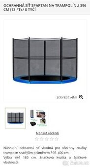 Náhradní ochranná síť - trampolína 396cm