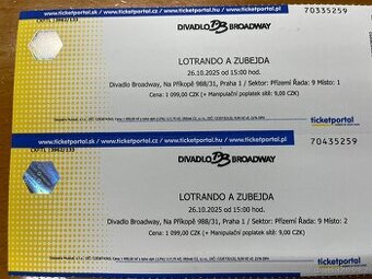 Lotrando a Zubejda Broadway 26.10.2025