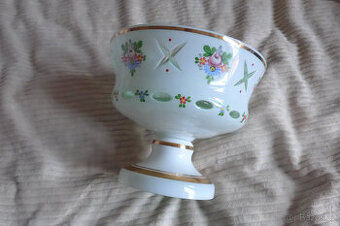 Skleněna Misa se Vzorem na Stopce