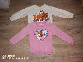 Dívčí mikiny vel. 122