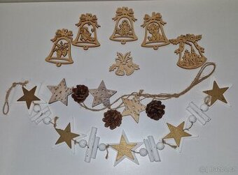 Vánočmí dřevěná dekorace