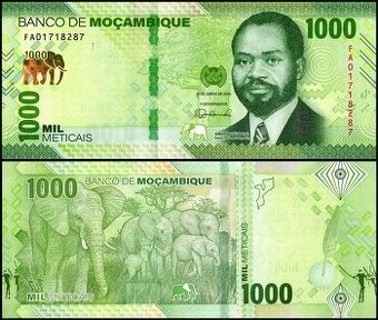 Mosambik - 1000 Metical bankovka, 2024, UNC