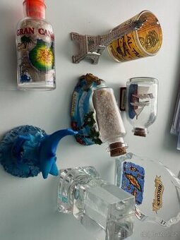 8x těžítko na stůl z dovolených - zahraničí