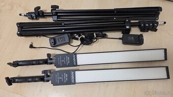 Profesionální LED studiová světla 2x se stativy