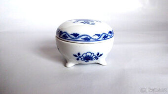 T010a_ Dóza, cibulák, porcelán, retro
