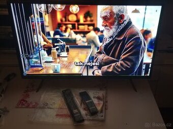 Android Led Televize DVB-T2  STRONG a 2x ovladač