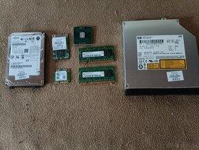 Komponenty z NB HP a kabely PC