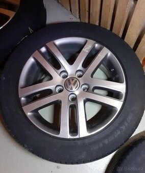 Alu kola VW 5x112 r16 6,5j et50 pneu 205/55/16