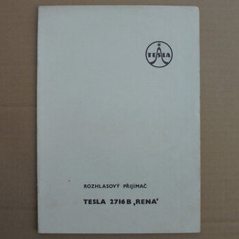 Servisní návod Radio Tesla 2716 B Rena
