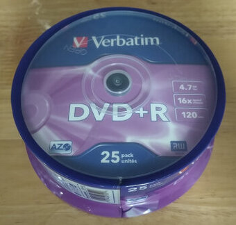 Prodám Verbatim DVD+R balení 25ks