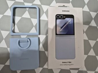 Z Flip6 Ochranná fólie +silikonovy kryt