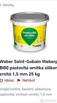Pastovitá omitka