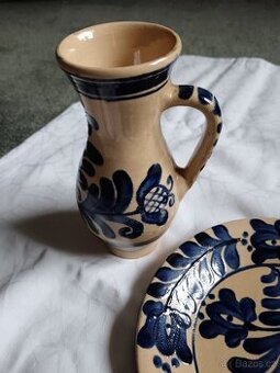 Prodám starý talířek se džbánkem - 1