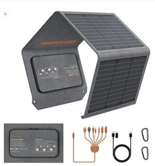 Kvalitní mobilní solární panel 40W, včerně USB C výstupu XT