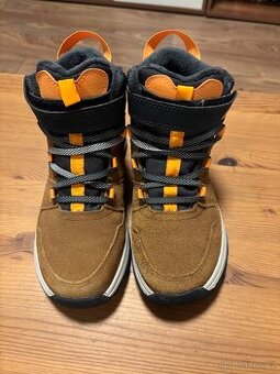 NOVÉ Dětské zimní turistické nepromokavé kožené boty