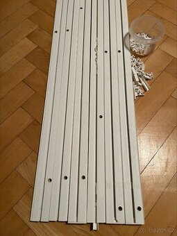 Záclonové kolejničky 1 drážkové Gardinia, bílé