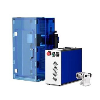 Fiber laser OMTech 30W 175x175 mm s ochranným boxem