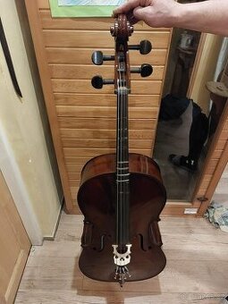 Violončelo Leonardo 4/4, 2 smyčce, obal Ritter, Dadario