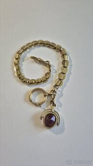 Starožitný secesní šatlén k hodinkám