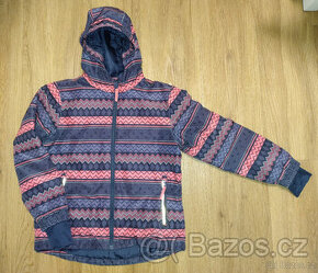 Zimní lyžařská bunda se vzorem vel. 122/128
