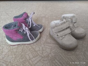 Zimní dívčí botečky