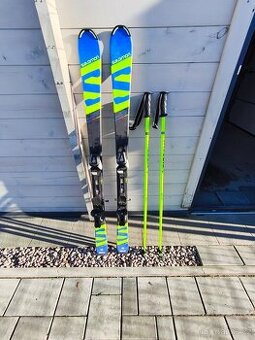Lyže dětské/junior Salomon JR 140 + hůlky