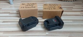 Adapér-Redukce Milwaukee M18 nářadí, pro Aku DeWALT.