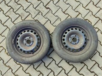 2x pneu 195/65/15 na disku VW,ŠKODA,SEAT, 5x112mm