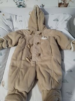 Hnědá zimní kožíšková kombinéza Ladybird