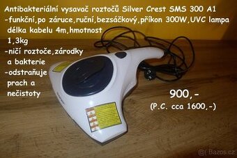 Antibakteriální vysavač roztočů