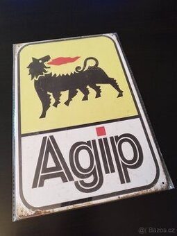 Plechová cedule Agip