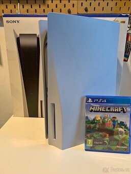 Ps5 + hra Minecraft ( verze s cd room)