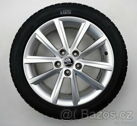Škoda Octavia  - Originání 17" alu kola - Zimní pneu