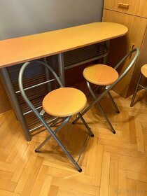 Barový stolek se židlemi - 1