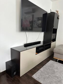 Obývací stěna IKEA černá + béžová