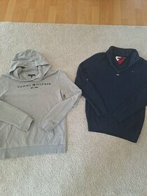 2x mikina Tommy Hilfiger, vel. 164, super stav