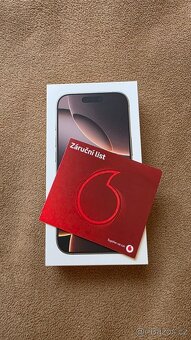 iPhone 16 Pro 128GB pouštní titan nový 2r. zár. Praha/LBC