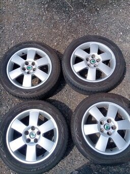 Alu kola 5x100, vč. pneu rozměr 195/55 R 15