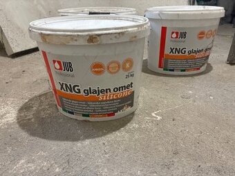 Silikonová omítka JUB XNG glajen omet – NOVÁ (3× 25 kg)