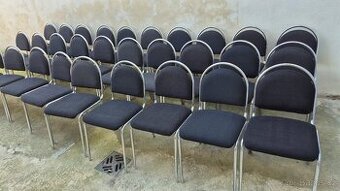 Stohovací židle - černé