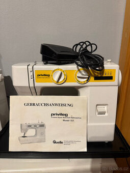Pěkný šicí stroj Privileg Super zánovní s manuálem