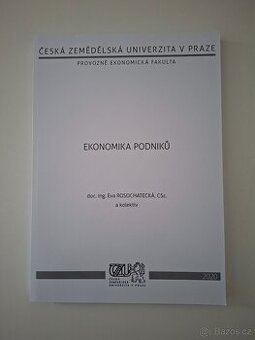 Skripta PAA Pef ČZU