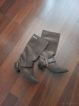 Kovbojské kožené kozačky Replay velikost 37