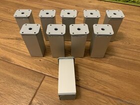 Nove nabytkove nohy pod nabytek skrinky stribrne matne