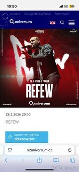 REFEW - 2x vstupenky 28.2.2026