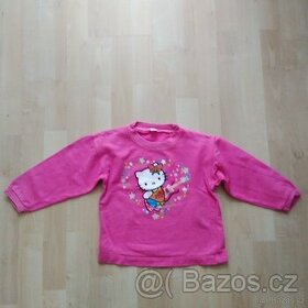 růžová mikina s Hello kitty - vel. na 2-3 roky