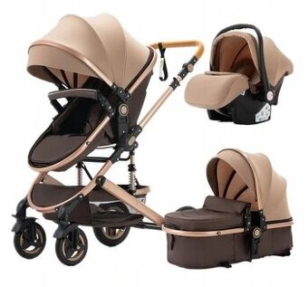 Kočárek 3v1 - používaný jen 7 měsíců po 1 dítěti