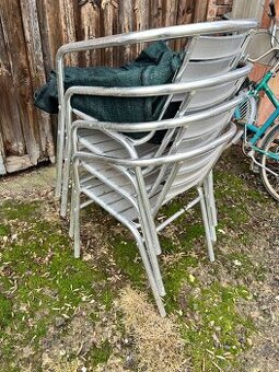 Prodam 4 hlinikove zahradni zidle