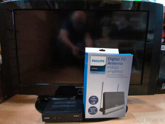 Prodám TV Samsung 81 cm+anténa+SET TOP Box+kabel